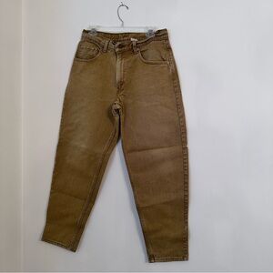 Vintage Levi’s Loose Fit Tapered Leg Tan Jeans